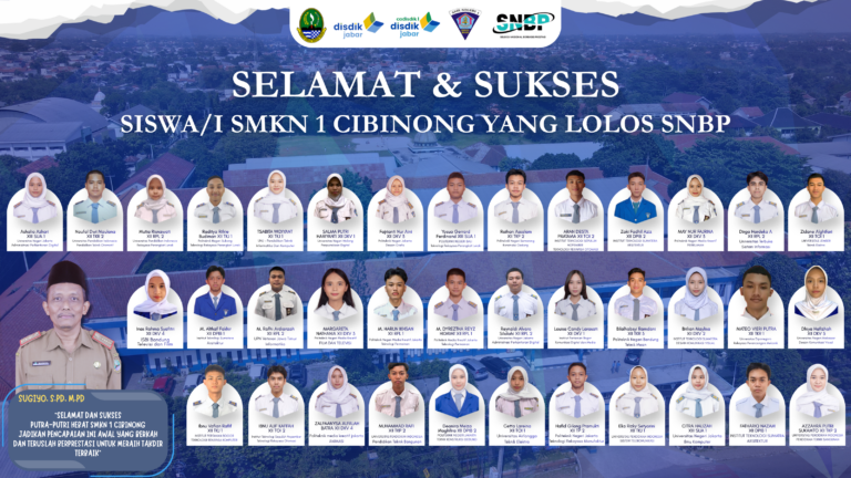 Siswa/i SMKN 1 Cibinong LOLOS SNBP 2026
